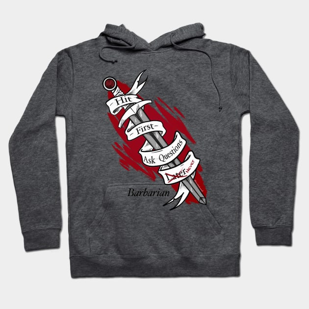 Barbarian Sword Hoodie by HannahPalmerArt